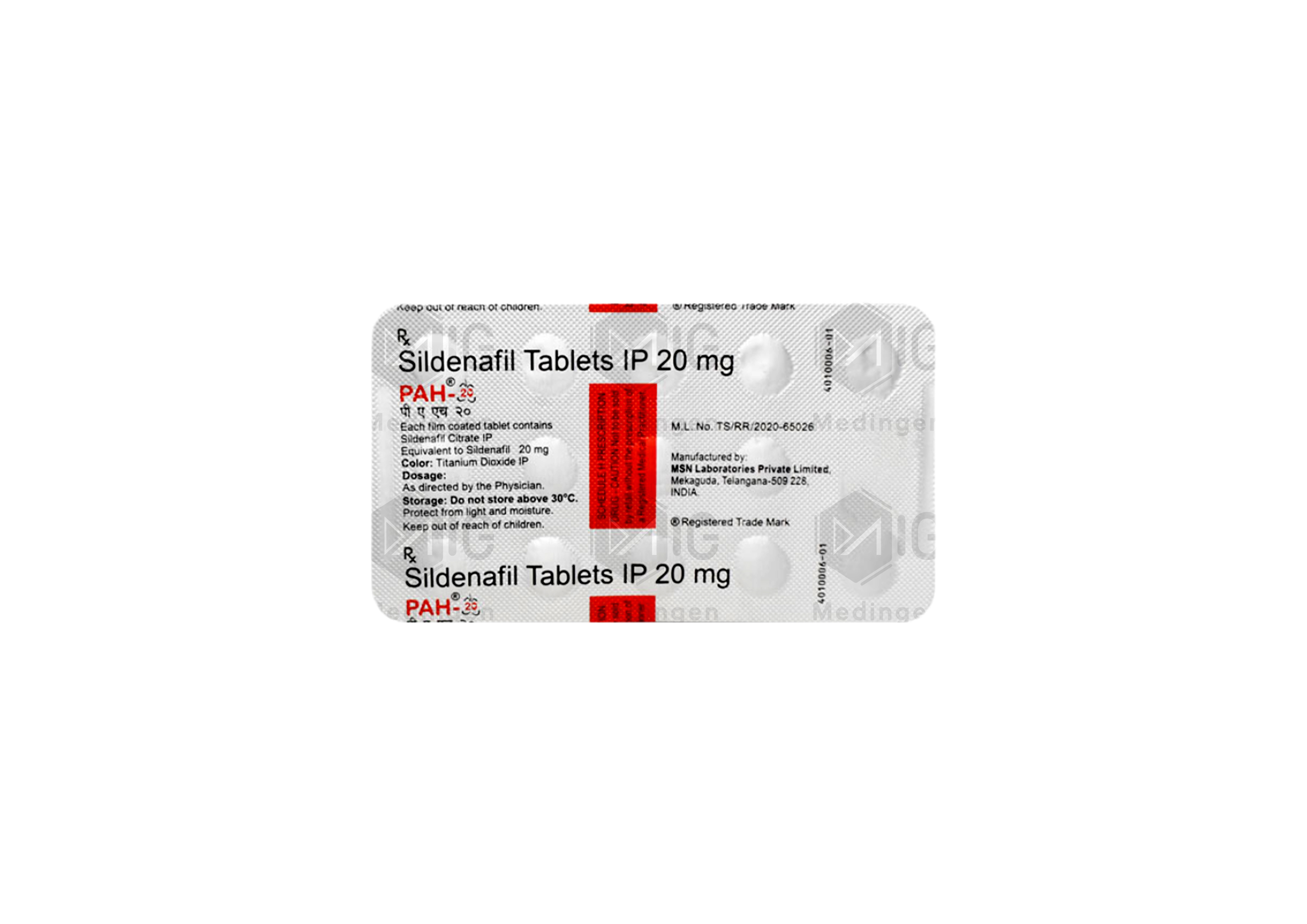 PAH 20MG